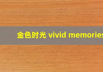 金色时光 vivid memories